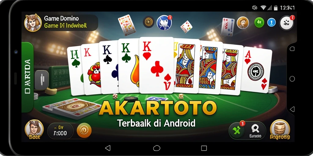 Screenshot AKARTOTO menampilkan pemain yang sedang asyik bermain Domino.