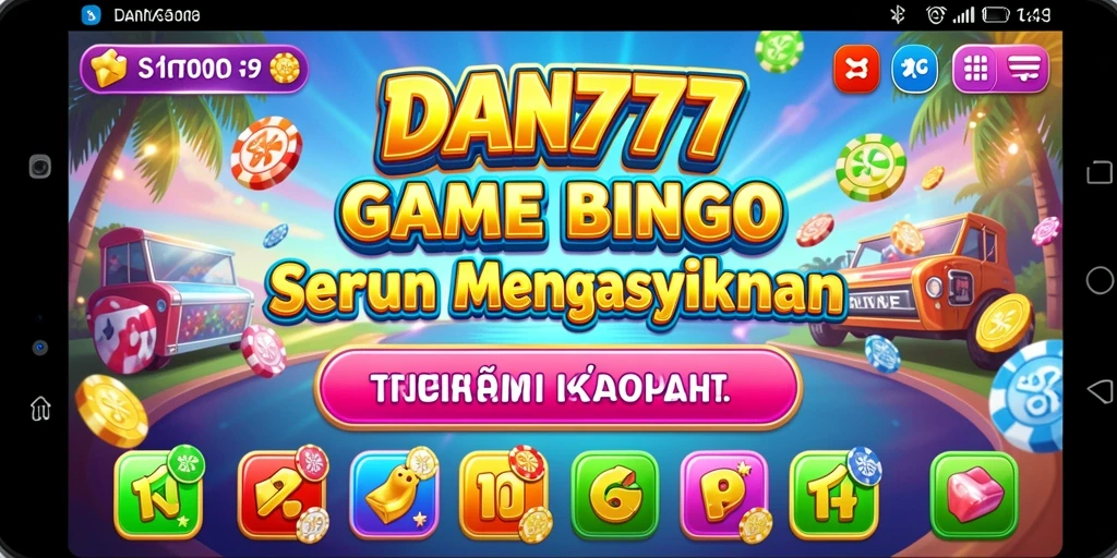 Tampilan gameplay Bingo yang mengasyikkan di DAN777.