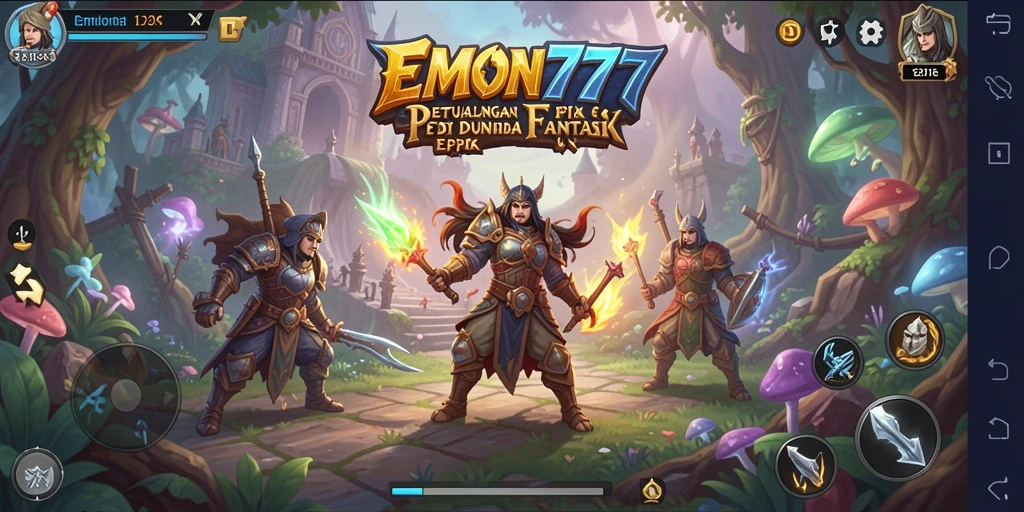 Tampilan gameplay yang mendebarkan dalam dunia EMON777.