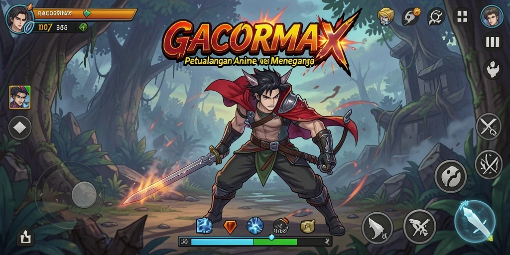 Gameplay seru dengan karakter anime ikonik di GACORMAX.