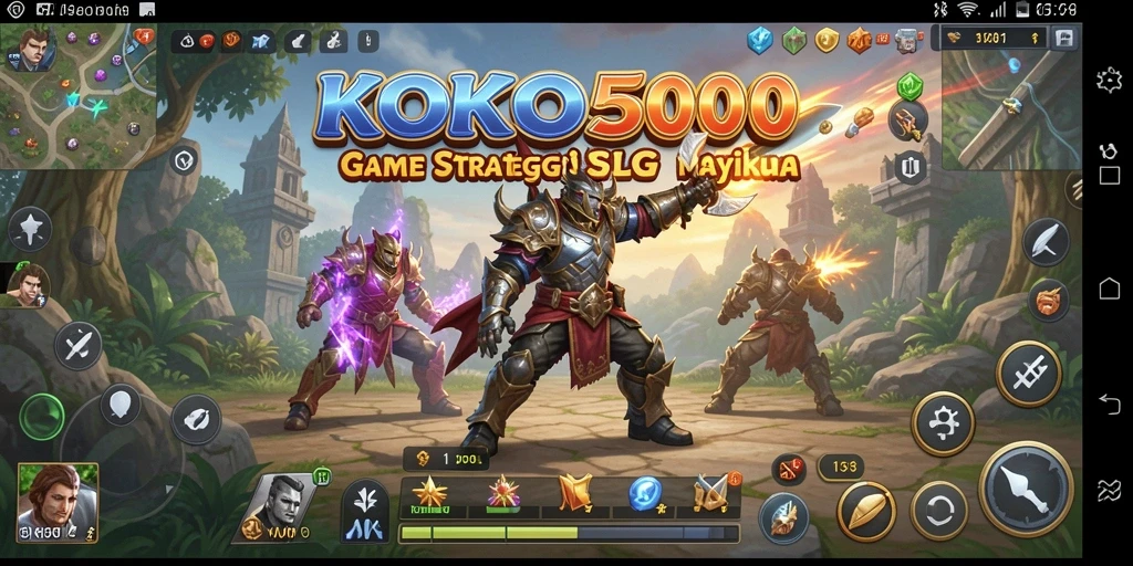 Tampilan gameplay yang seru dan penuh strategi dalam KOKO5000.