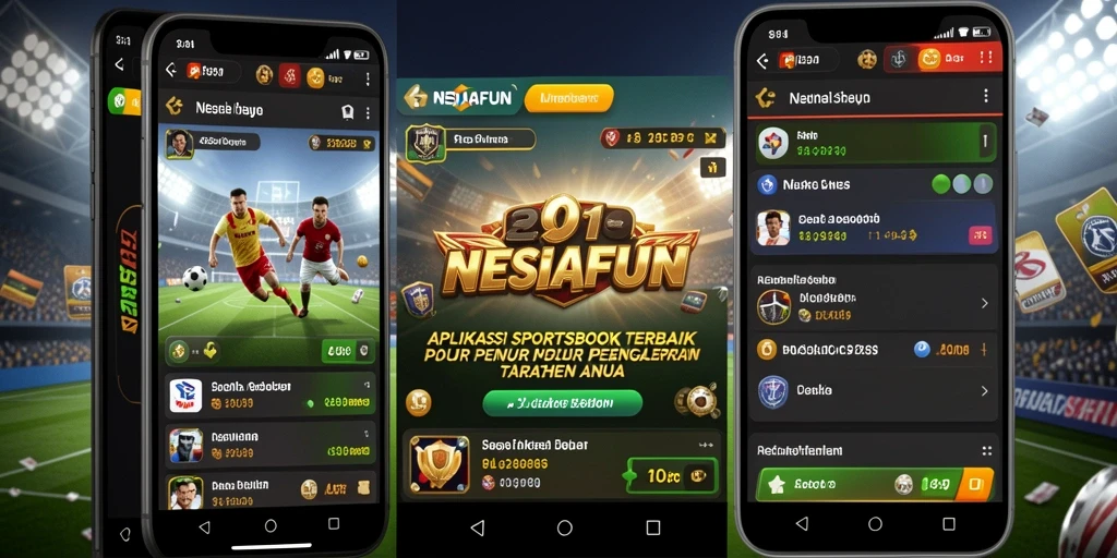Tampilan gameplay Sportsbook di NESIAFUN dengan berbagai opsi taruhan.