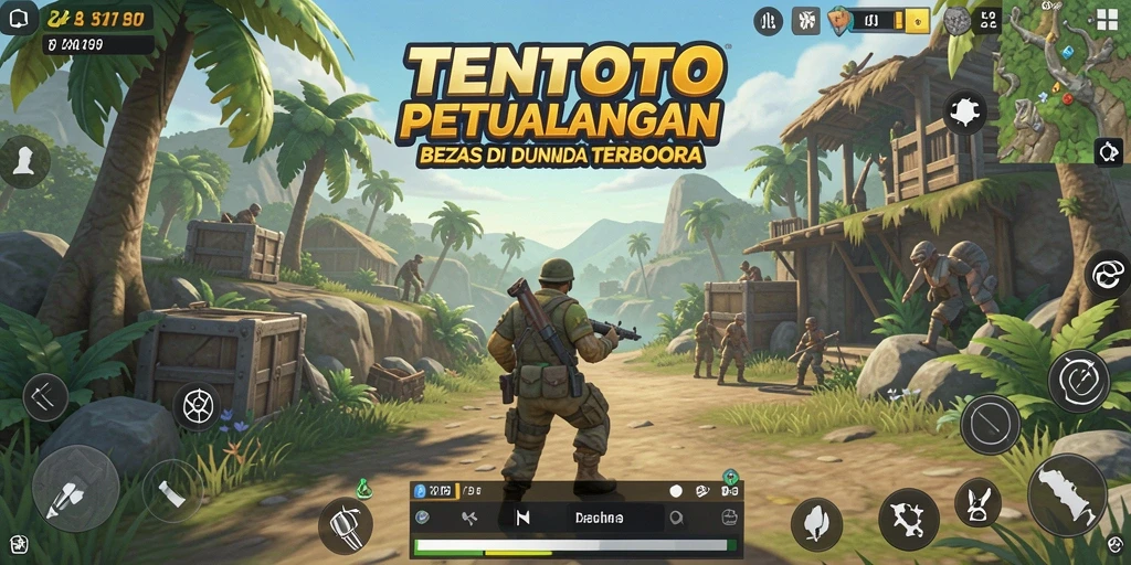 Tampilan gameplay menakjubkan dari dunia terbuka TENTOTO.