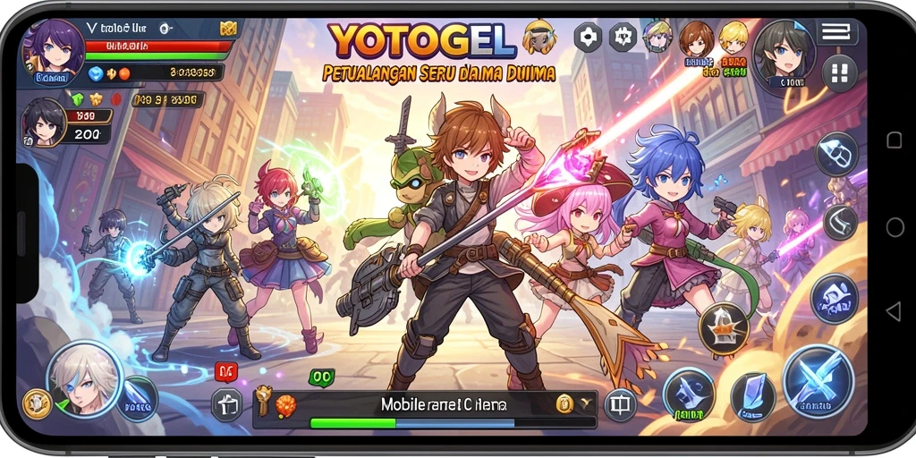 Screenshot utama YOTOGEL menampilkan karakter Anime yang terlibat dalam aksi seru.